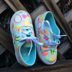 Kids Vans tropical fruit design sneaker tennis